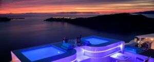Superior Suite | Caldera Sea & Sunset View-Outdoor Hot Tub